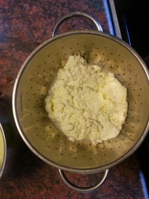 Pass the paneer through a sieve