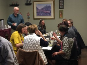 The Ex-Works table; Dr Liz Gundersen made it all happen